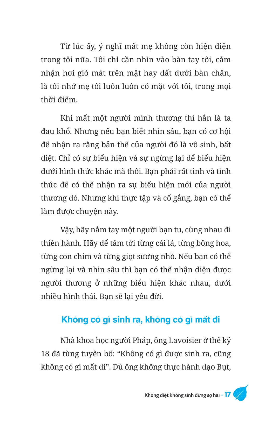 Không Diệt Không Sinh Đừng Sợ Hãi - Bìa Mềm