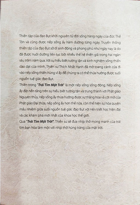 Trái Tim Mặt Trời- Thích Nhất Hạnh