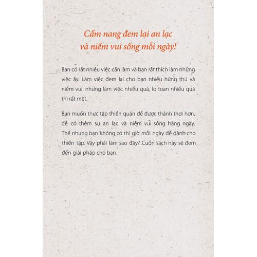 Thiền Tập Cho Người Bận Rộn (Bìa cứng) - Thiền sư Thích Nhất Hạnh