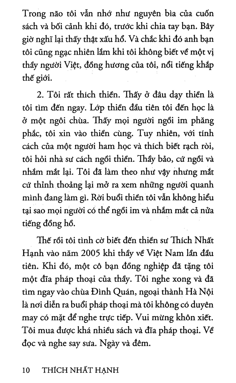 [Freeship+Sale] Combo 10 cuốn Sách Thiền sư Thích Nhất Hạnh