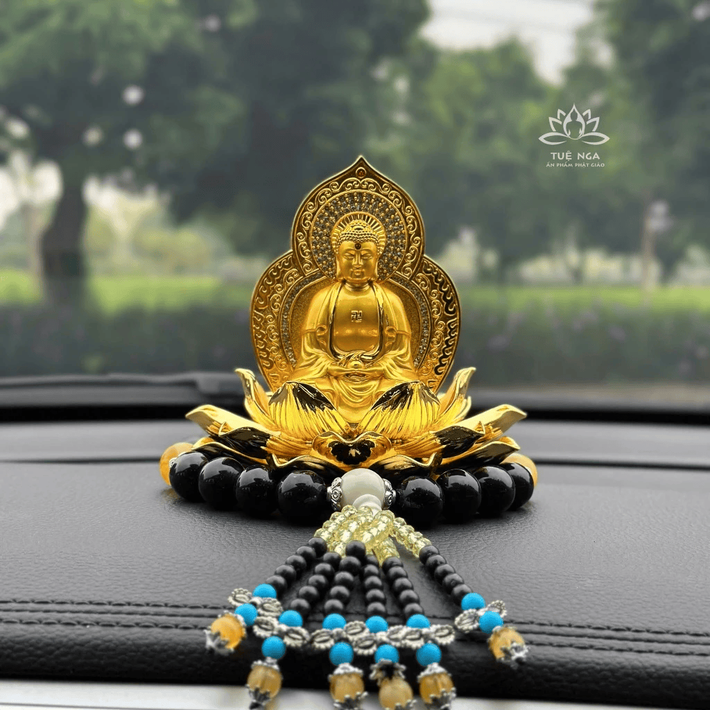 Tượng Phật Quan Âm, A Di Đà, Di Lặc, Đài Sen 2 Mặt, Cao Cấp, Sang Trọng