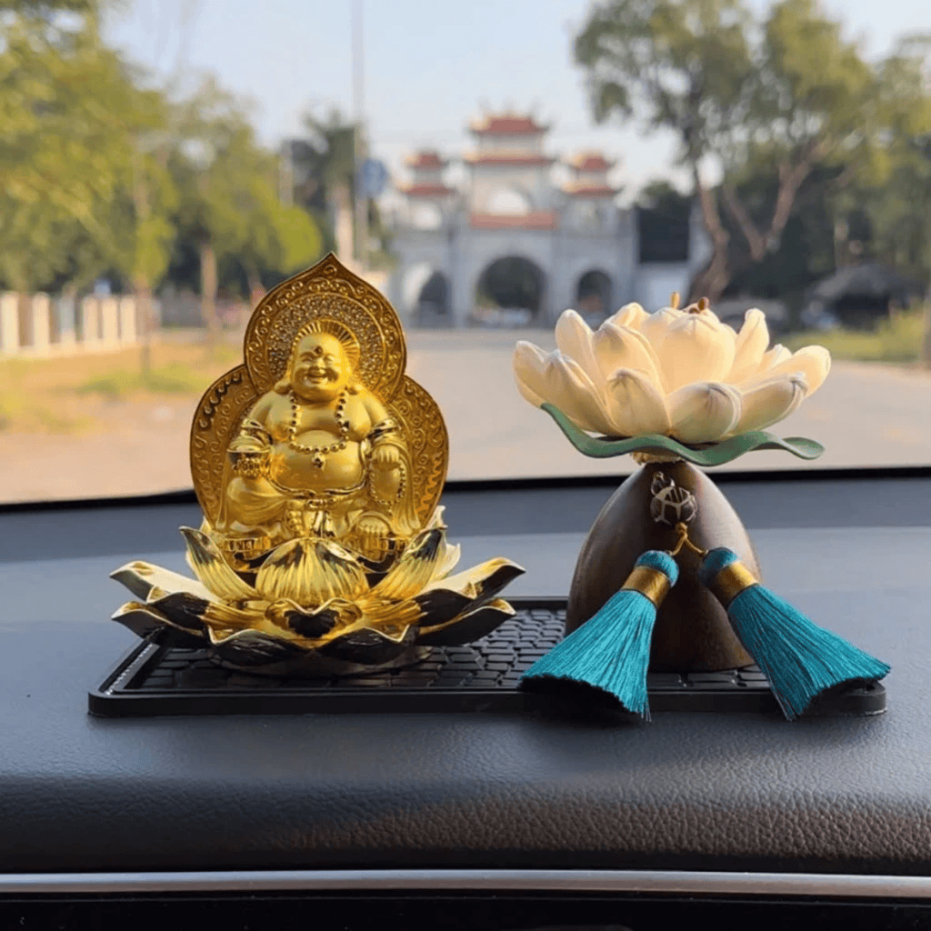 Tượng Phật Quan Âm, A Di Đà, Di Lặc, Đài Sen 2 Mặt, Cao Cấp, Sang Trọng