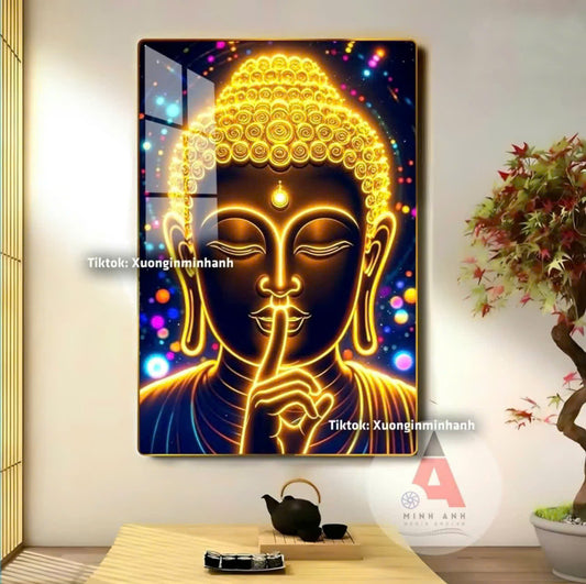 P15 - Tranh tráng gương Phật im lặng