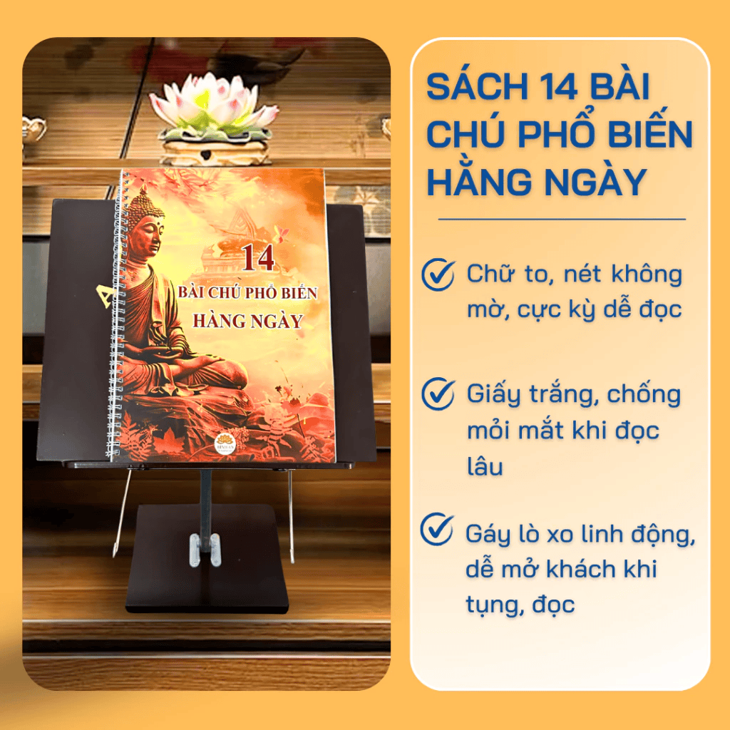 Bộ 2 Cuốn: Kinh Sám Cửu Huyển Thất Tổ + 14 Bài Chú Phổ Biến Hằng Ngày