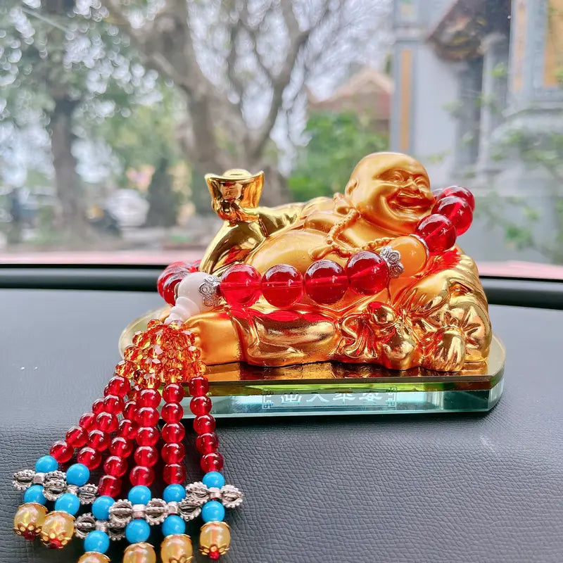 Tượng Phật Di Lặc Để Taplo Trên Xe, Trang Trí Bàn Làm Việc, Trang Trí Trong Nhà, Mang Lại May Mắn, Bình An