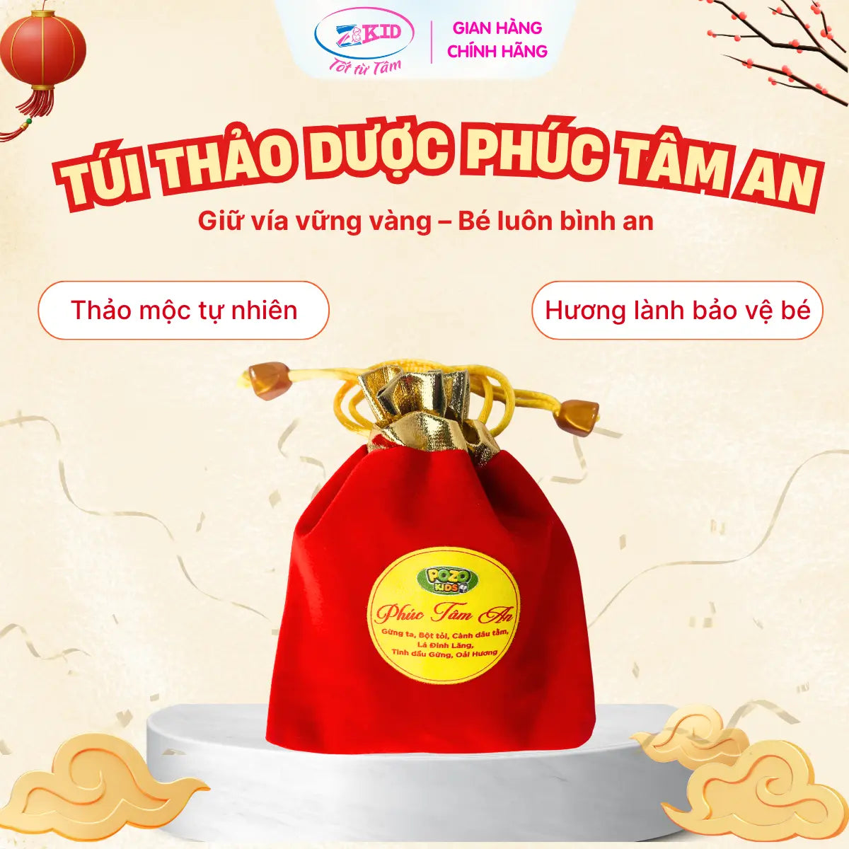 Túi Thơm Cho Bé Phúc Tâm An