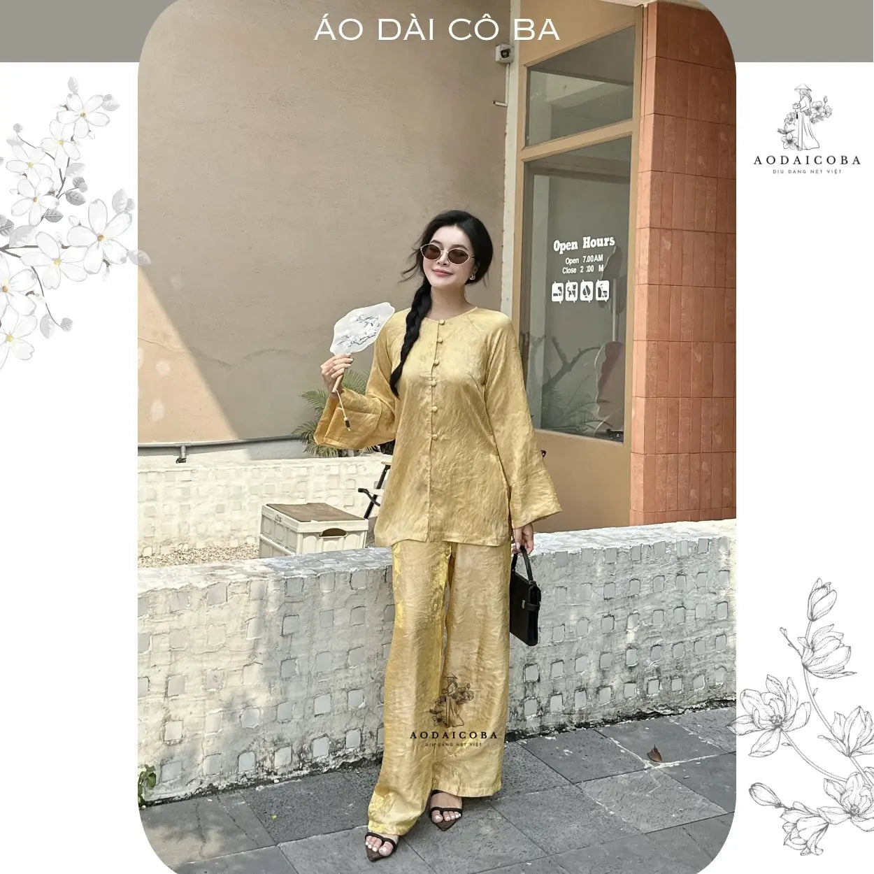 (Có size lớn) Pháp Phục Bà Ba Như Ý Gấm Tằm Form Rộng