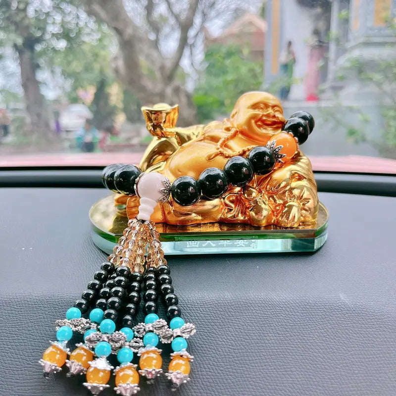 Tượng Phật Di Lặc Để Taplo Trên Xe, Trang Trí Bàn Làm Việc, Trang Trí Trong Nhà, Mang Lại May Mắn, Bình An