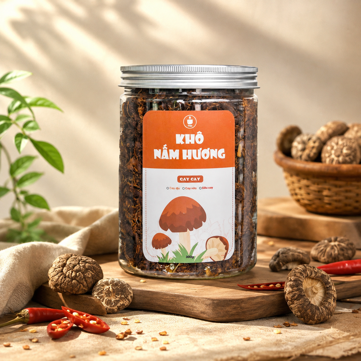 Khô Nấm Cay Cay Tiệm Chay Nhà Tâm A02
