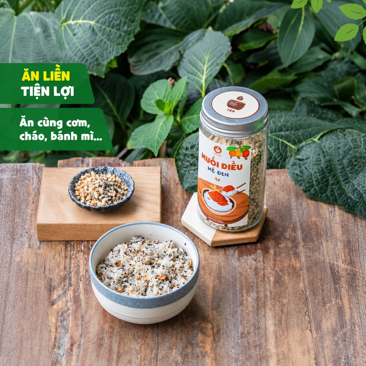 Muối Điều Mè Đen Tiệm Chay Nhà Tâm - A10