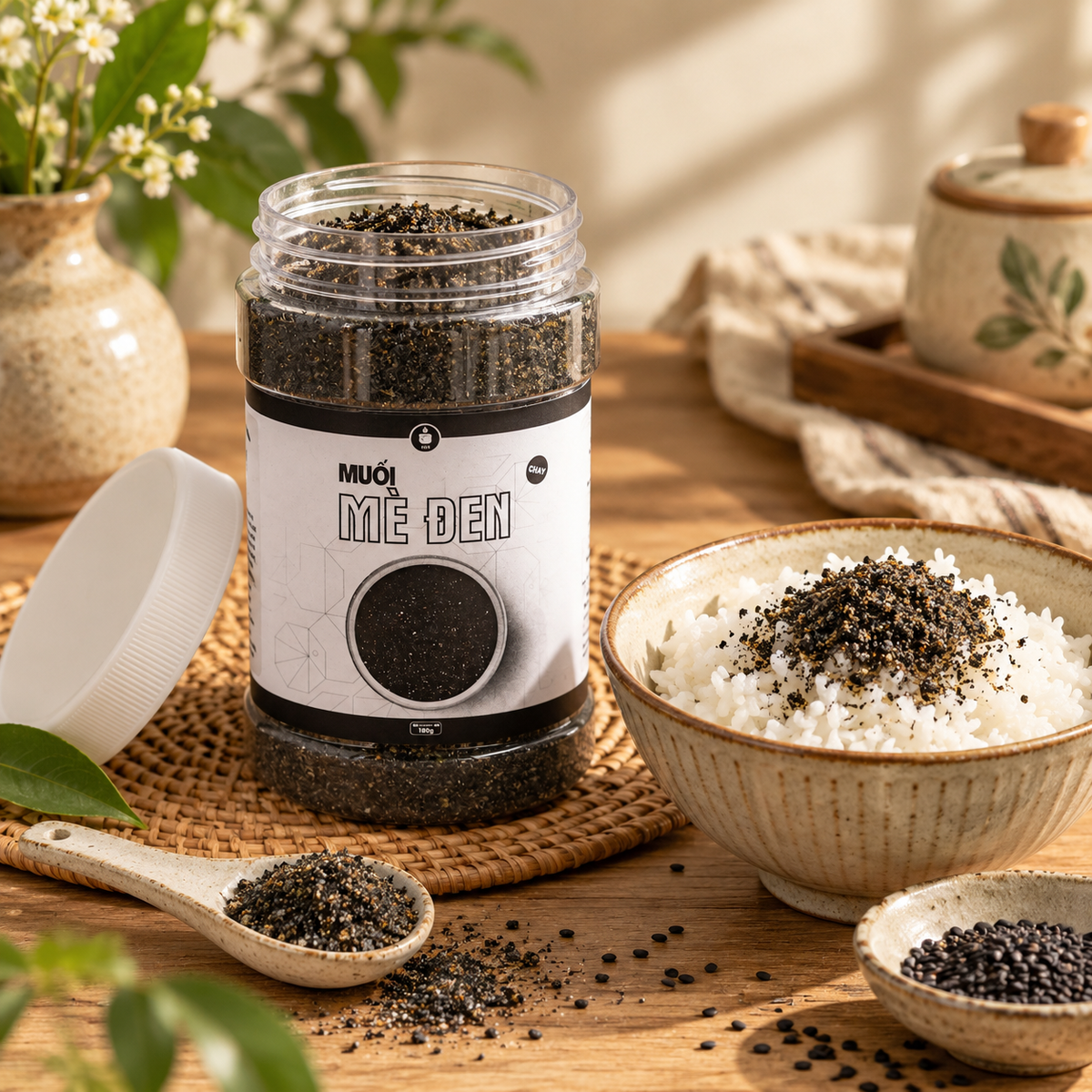 Muối Mè Đen - Hũ 180g - A11