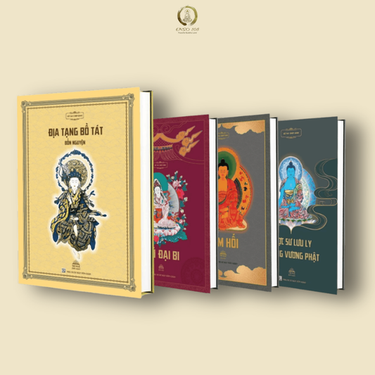 Bộ Sổ Tay Chép Kinh Bìa Cứng Cao Cấp (Địa Tạng, Chú Đại Bi, Dược Sư, Sám Hối) - Trí Huệ