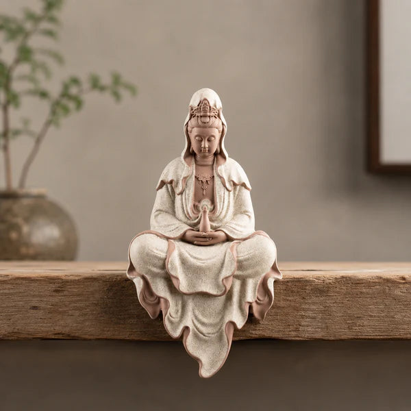Tượng Quan Âm Bồ Tát Ngồi Thiền – Đá Nhân Tạo Cao Cấp Trang Trí