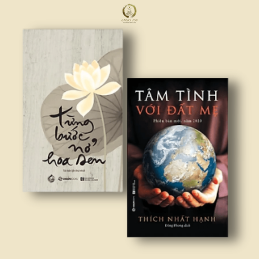 Combo 2 Cuốn Sách Chữa Lành & Sống Tỉnh Thức: Từng Bước Nở Hoa Sen & Tâm Tình Với Đất Mẹ