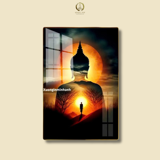 P10 - Tranh tráng gương bóng lưng Phật