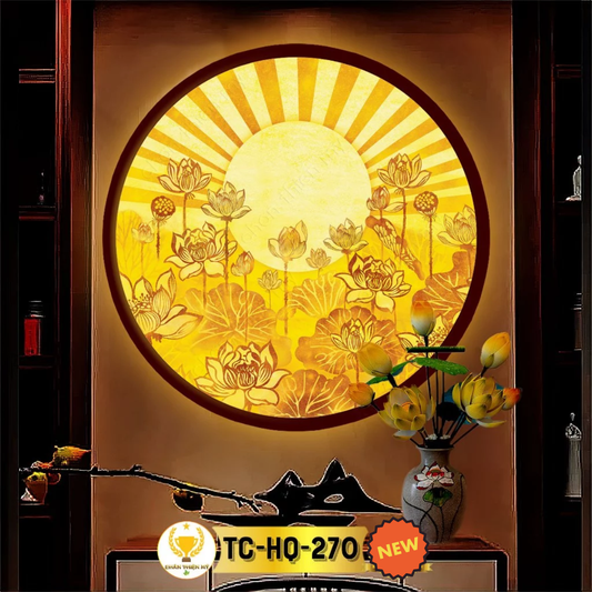 Đèn Hào Quang Trúc Chỉ Chân Thiện Mỹ [Mã TC-HQ-270]