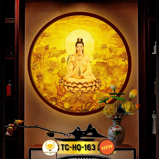 Đèn Hào Quang Trúc Chỉ Chân Thiện Mỹ [Mã TC-HQ-163]