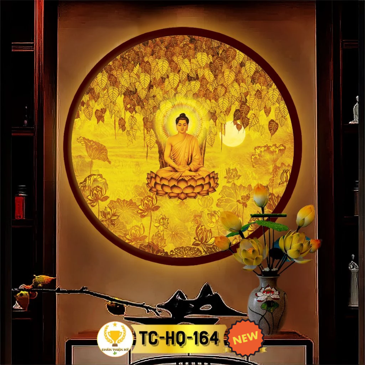 Đèn Hào Quang Trúc Chỉ Chân Thiện Mỹ [Mã TC-HQ-164]