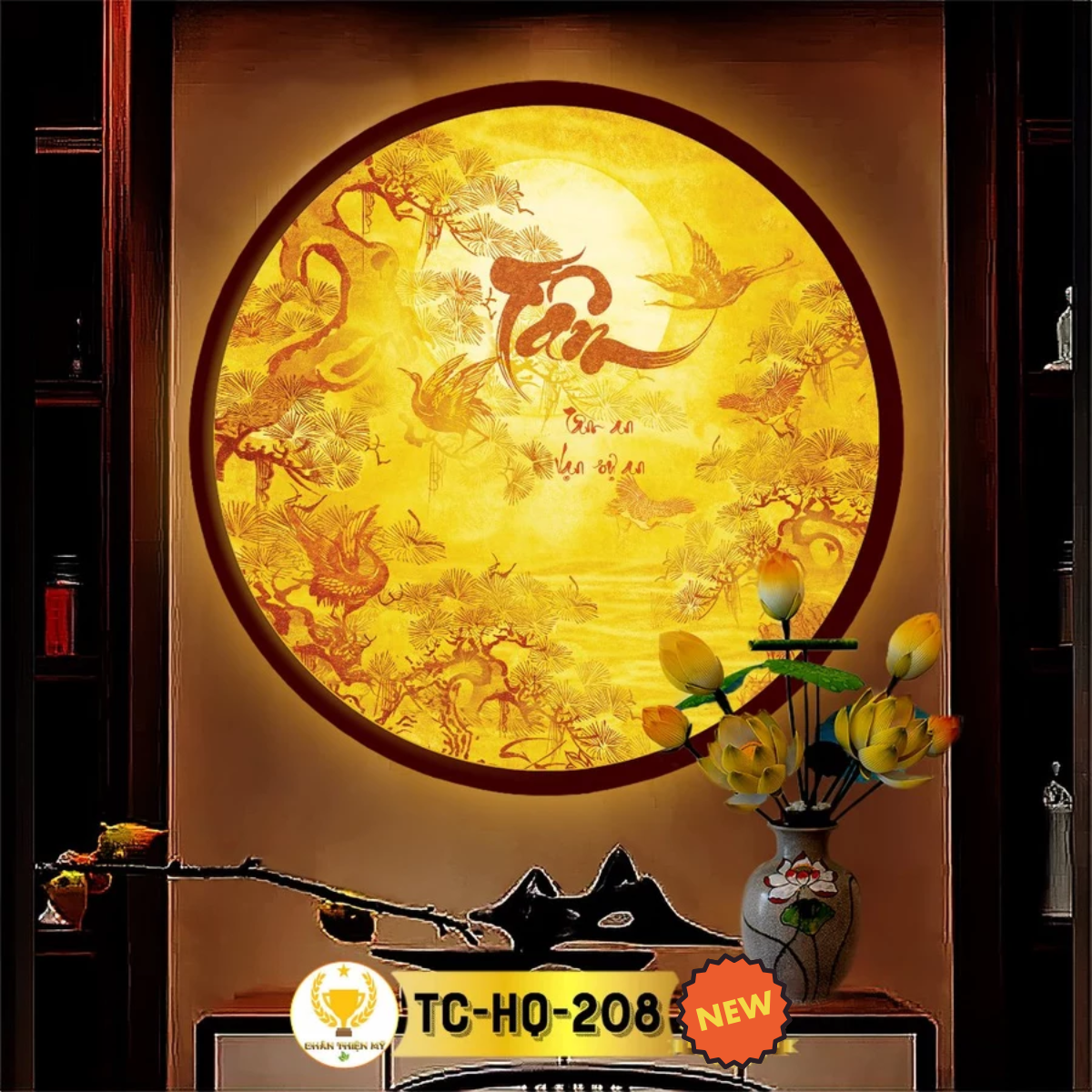 Đèn Hào Quang Trúc Chỉ Chân Thiện Mỹ [Mã TC-HQ-208]