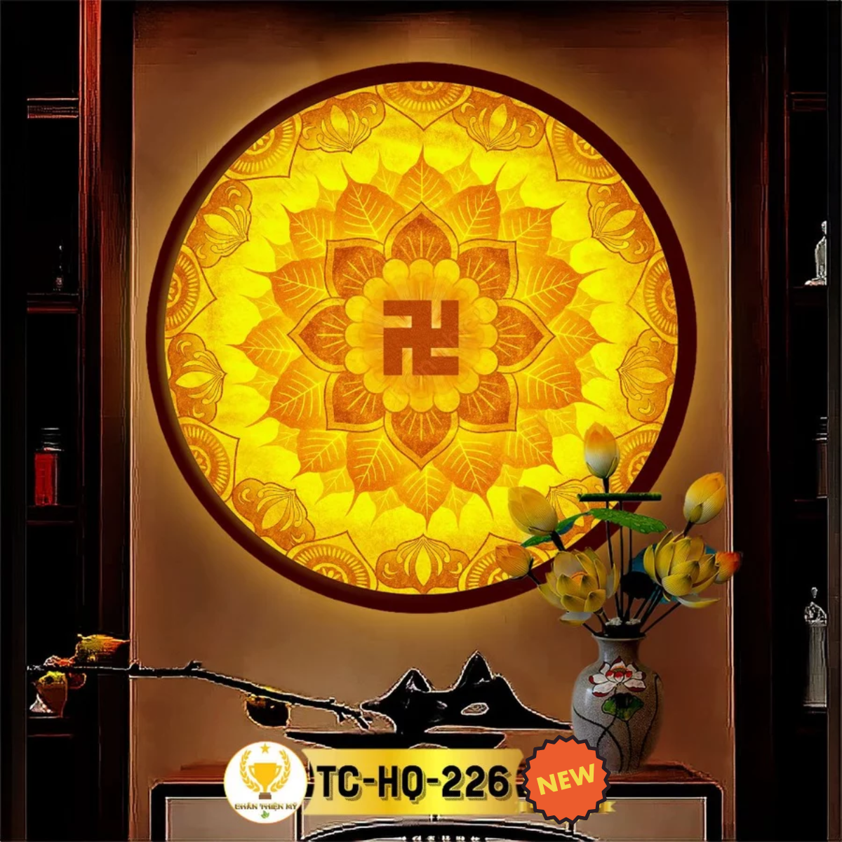 Đèn Hào Quang Trúc Chỉ Chân Thiện Mỹ [Mã TC-HQ-226]