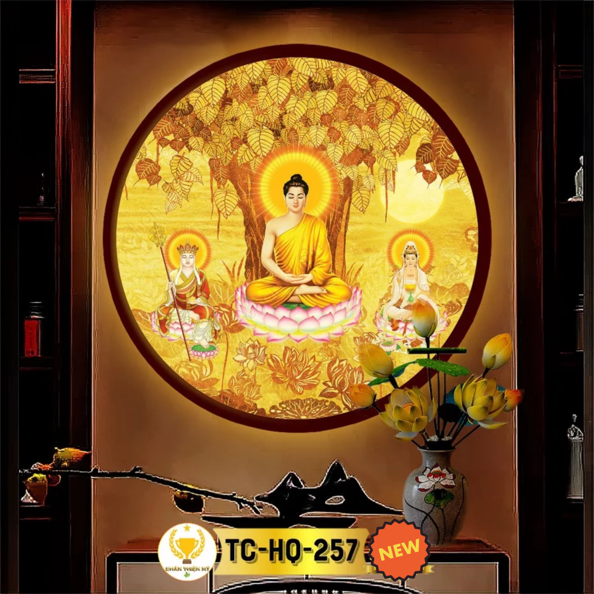 Đèn Hào Quang Trúc Chỉ Chân Thiện Mỹ [Mã TC-HQ-257]