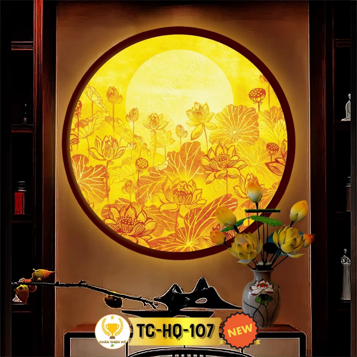 Đèn Hào Quang Trúc Chỉ Chân Thiện Mỹ [Mã TC-HQ-107]