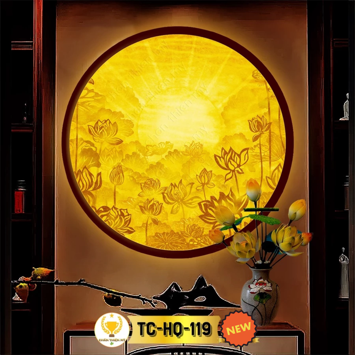 Đèn Hào Quang Trúc Chỉ Chân Thiện Mỹ [Mã TC-HQ-119]