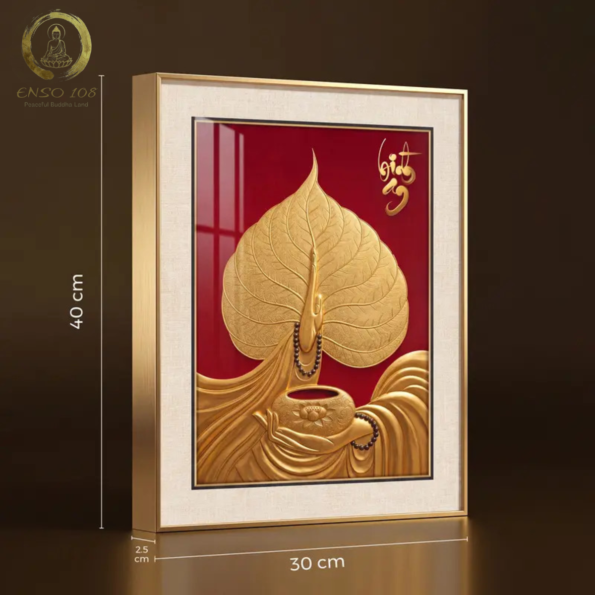 [KHUNG KIM LOẠI] Tranh tráng gương Phật Giáo 3D, quà tặng tân gia, quà tặng đối tác, quà tặng người thân sang trọng và ý nghĩa