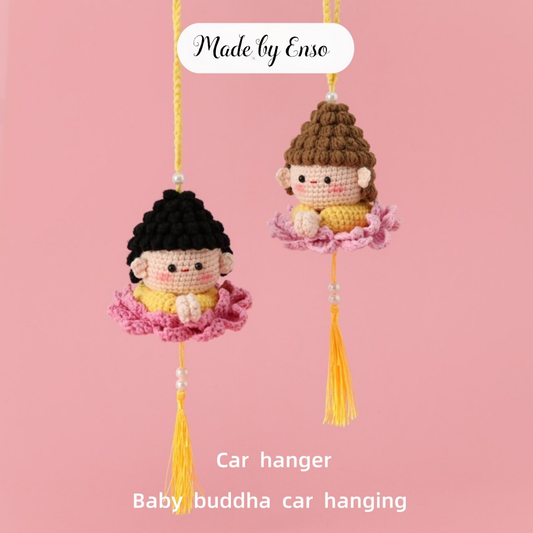 Khánh Treo Xe Hình Phật Mini Toạ Đài Sen