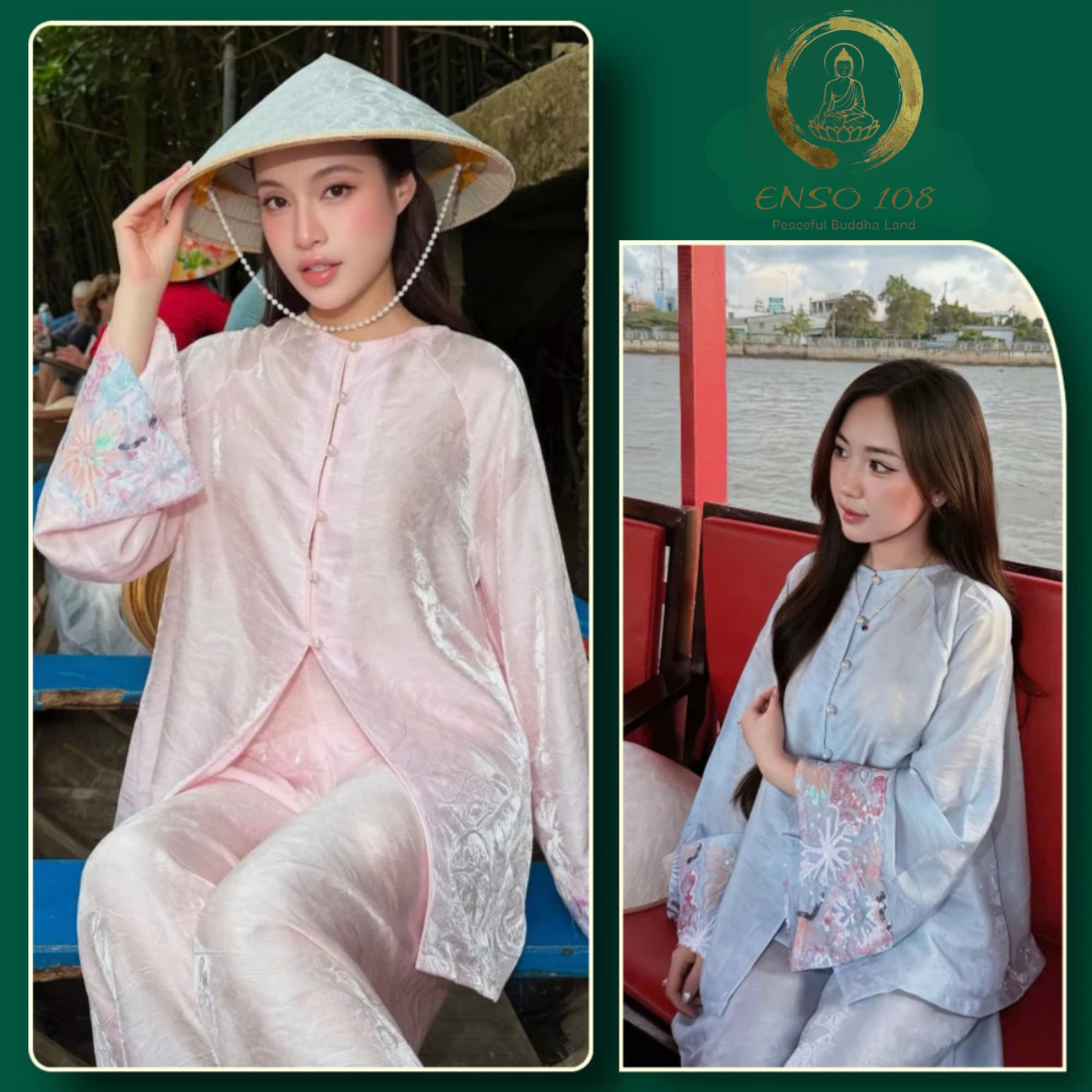 PP463 pháp phục bà ba tằm ánh kim cao cấp (có lót quần) phối tay ren sang trọng tiểu thư