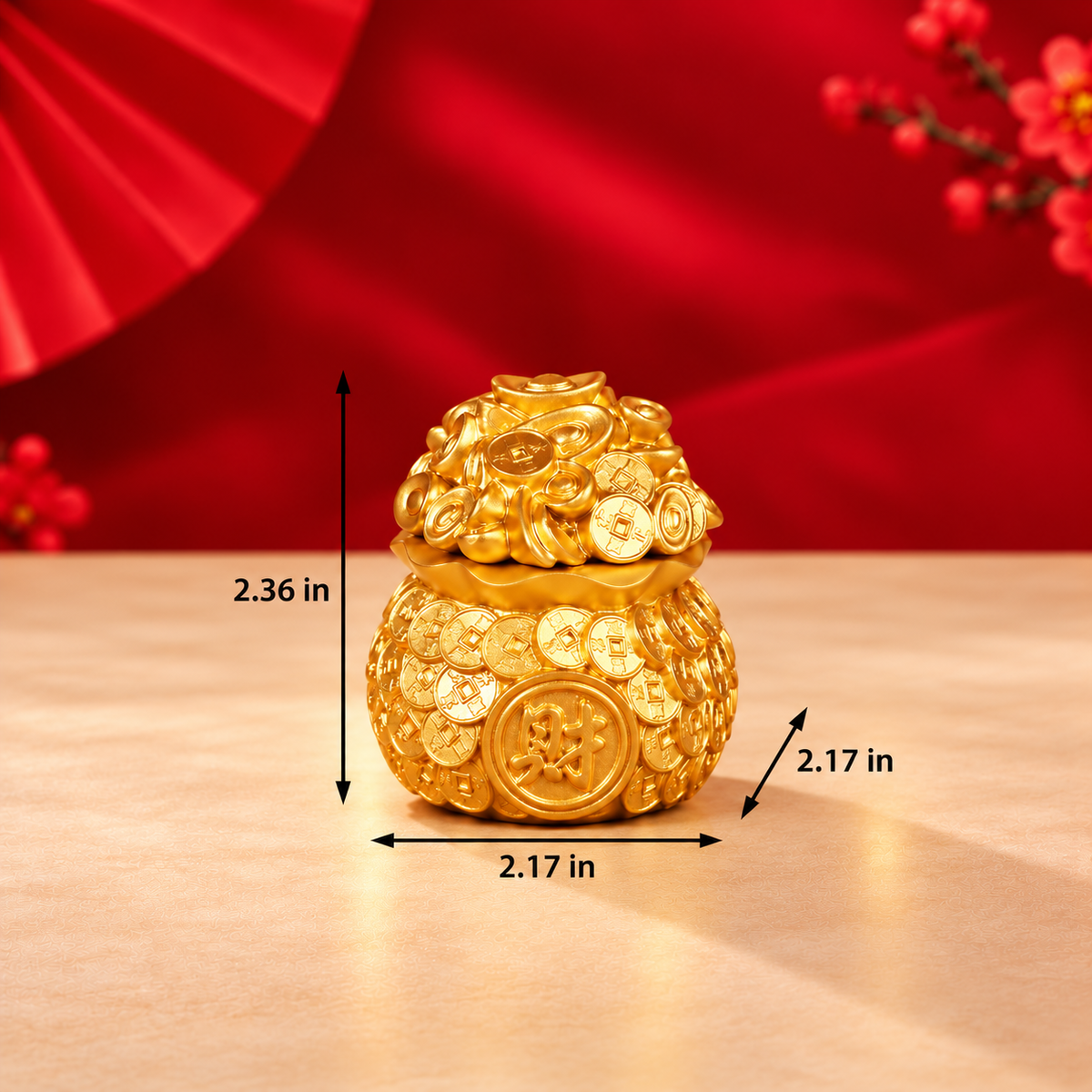 Combo 3 Hũ Đựng Muối Gạo Nước "Tài Lộc Phong Thủy"