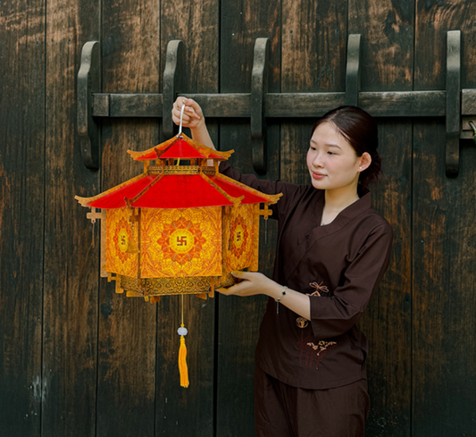 [50cm] Lồng Đèn Phật Giáo "Lục Diện Linh Đăng"