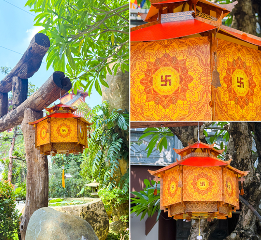 [50cm] Lồng Đèn Phật Giáo "Lục Diện Linh Đăng"
