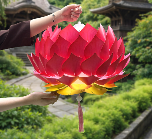 [45cm] Lồng Đèn "Thiên Diệp Liên Hoa' - Sen Nghìn Cánh