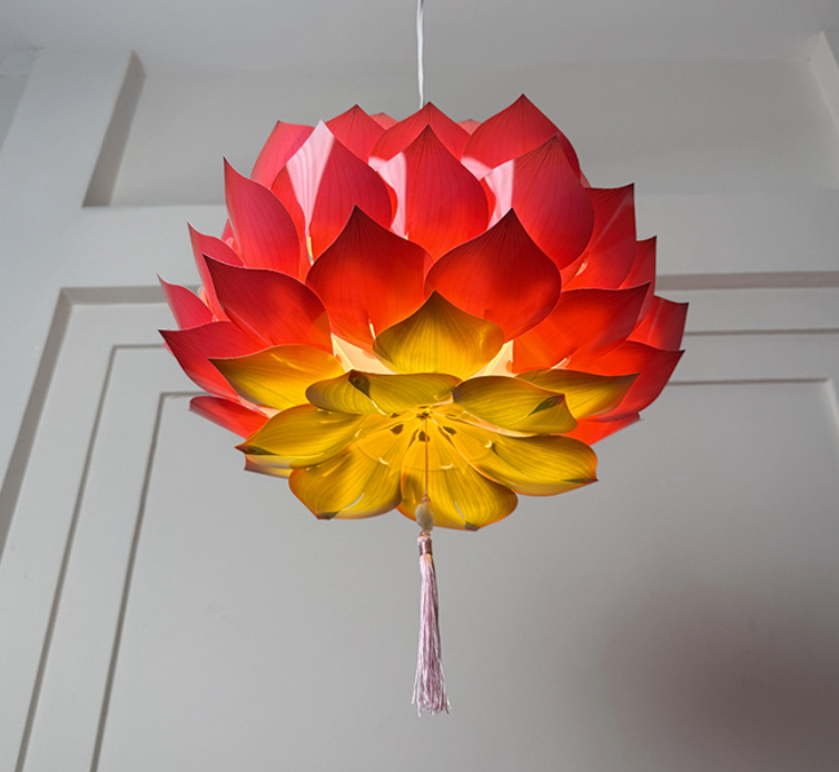 [45cm] Lồng Đèn "Thiên Diệp Liên Hoa' - Sen Nghìn Cánh