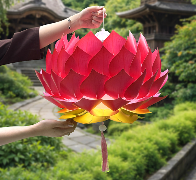 [45cm] Lồng Đèn "Thiên Diệp Liên Hoa' - Sen Nghìn Cánh