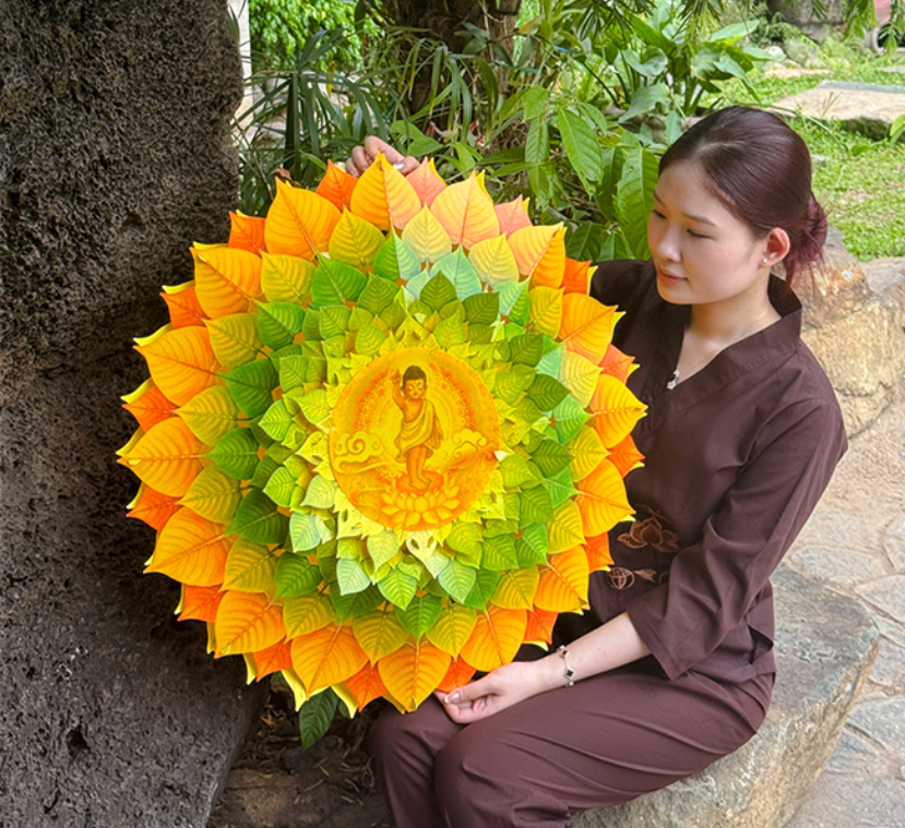[70cm] Lồng Đèn Bồ Đề Hào Quang Phật Giáo