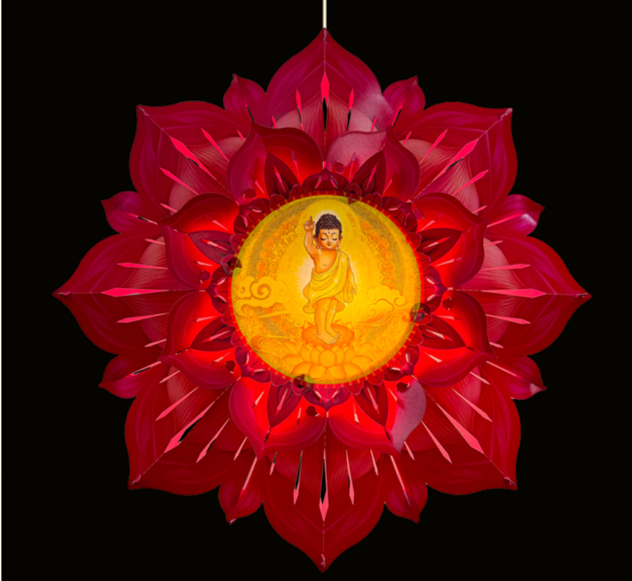 Lồng Đèn Hoa Sen Hào Quang