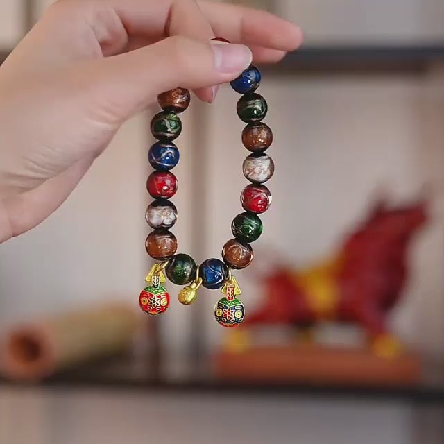 Vòng Tay Lưu Ly Tro 10mm