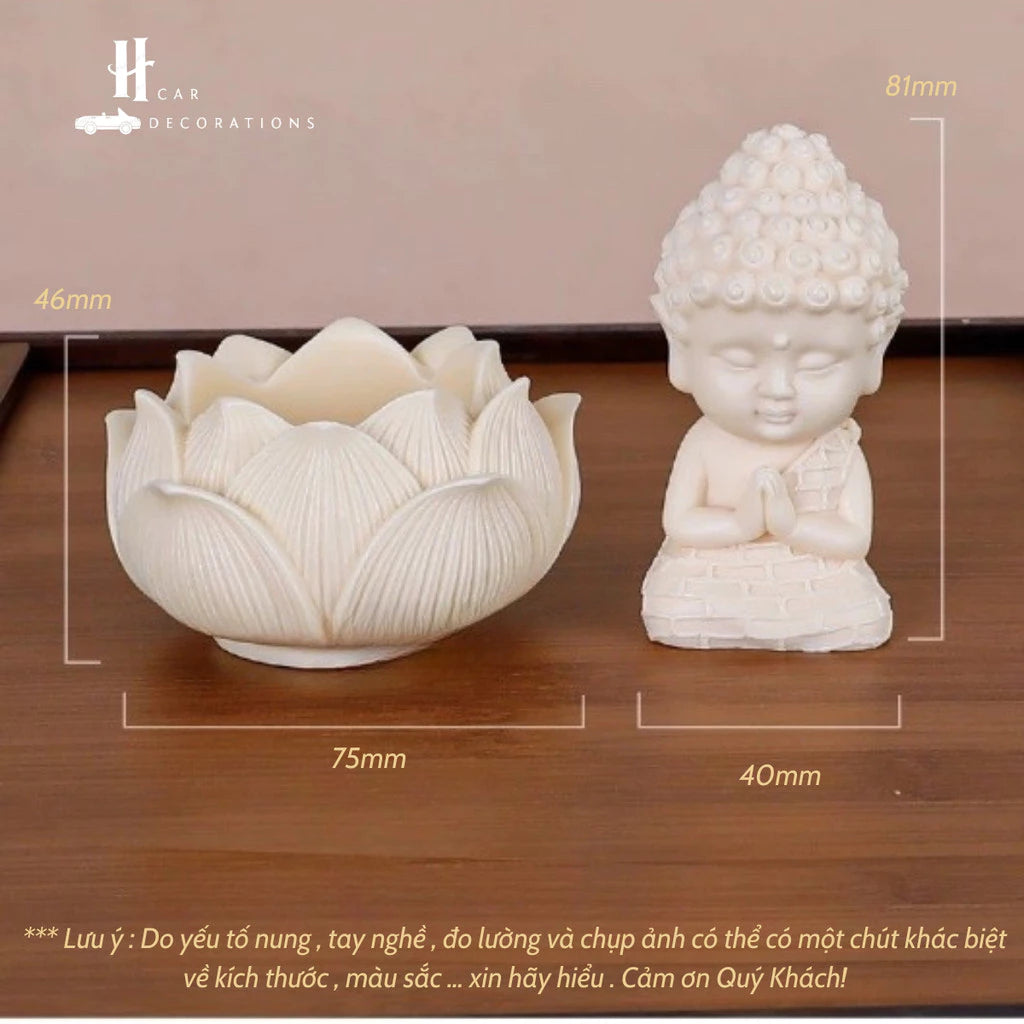 Tượng Phật Trang Trí Sakyamuni mỉm cười  bình an may mắn để trên taplo ô tô cao cấp- Tượng Phật trang trí taplo ô tô