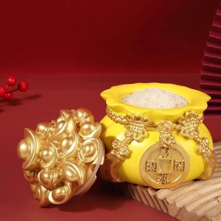 Combo 3 Hũ Đựng Muối Gạo Nước "Tài Lộc Phong Thủy"