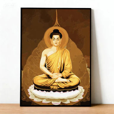 [27] Tranh tô màu theo số Phật giáo đã căng khung
