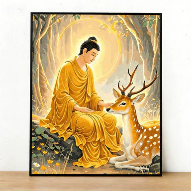 [Mẫu 9] Tranh Số Hoá Phật giáo đã căng khung