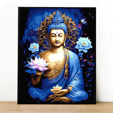 [Mẫu 4] Tranh Số Hoá Phật giáo đã căng khung