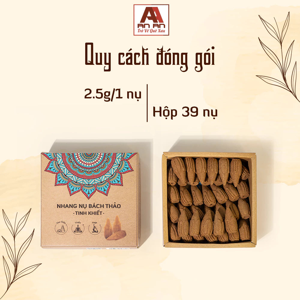 Nhang Nụ Bách Thảo Tinh Khiết An An - Hộp 39 Nụ
