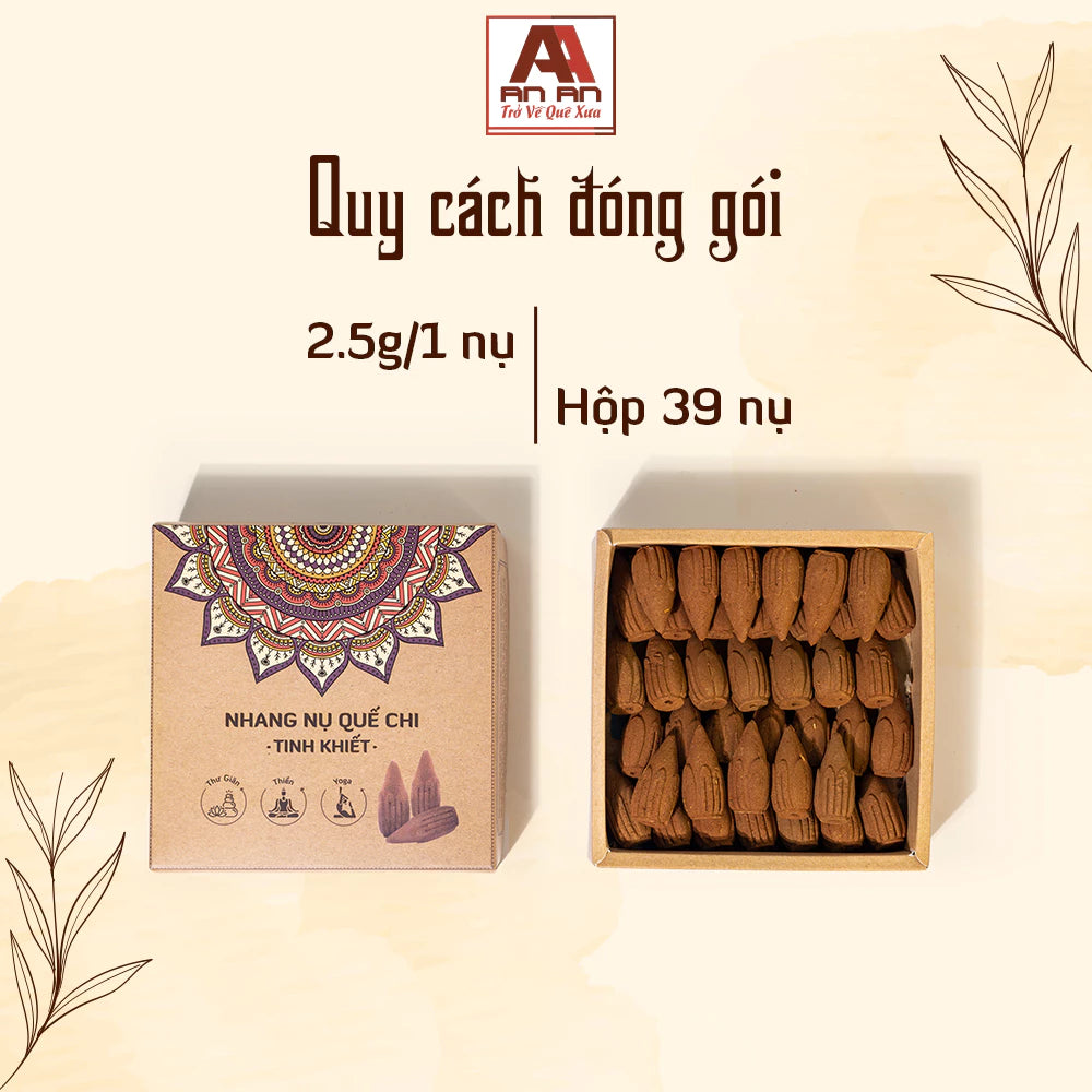 Nhang Nụ Quế Chi Tinh Khiết An An - Hộp 39 Nụ