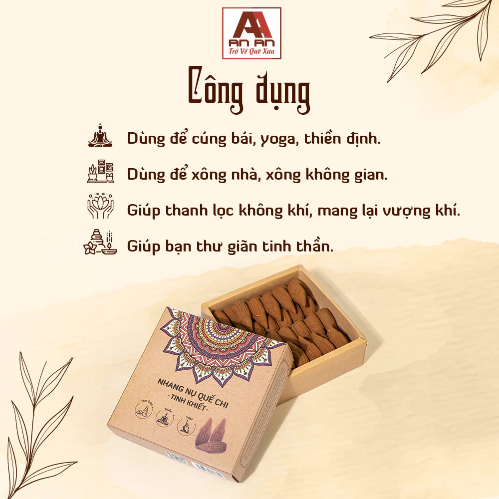 Nhang Nụ Quế Chi Tinh Khiết An An - Hộp 39 Nụ