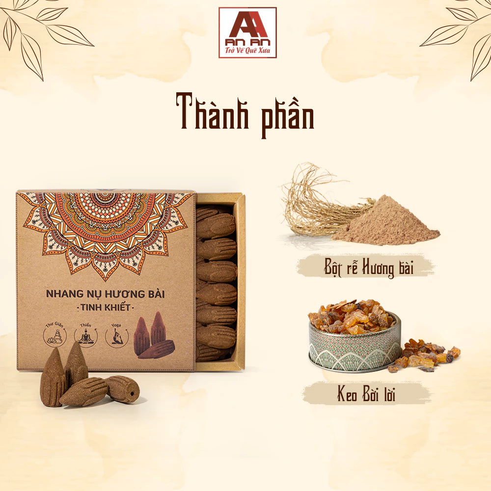 Nhang Nụ Hương Bài Tinh Khiết An An - Hộp 39 Nụ