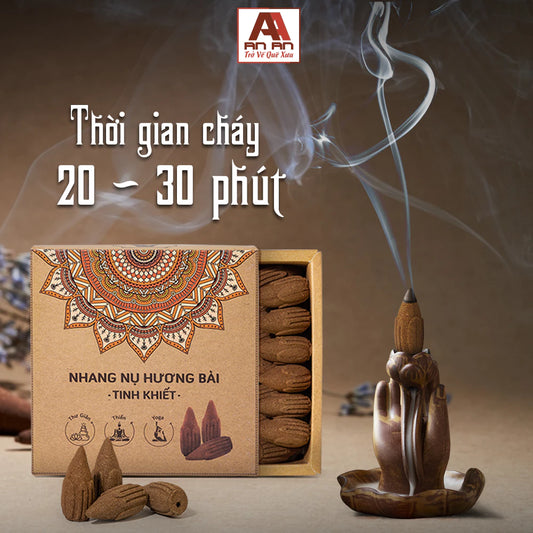 Combo 5 Hộp Nhang Nụ Hương Bài Tinh Khiết An An - Hộp 39 Nụ