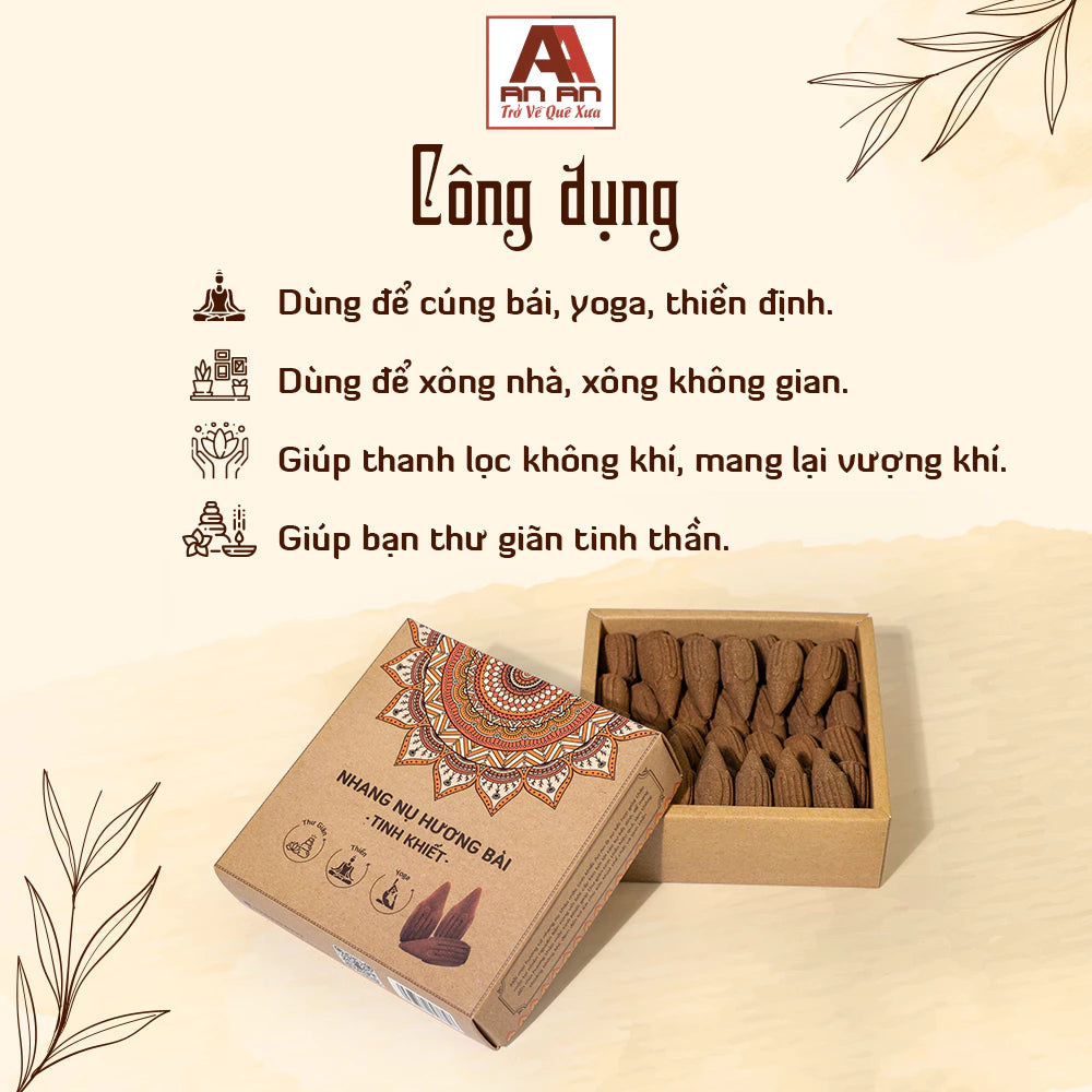 Nhang Nụ Hương Bài Tinh Khiết An An - Hộp 39 Nụ